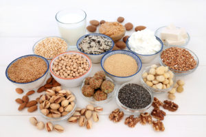 Quinoa, beans, legumes, and healthy food